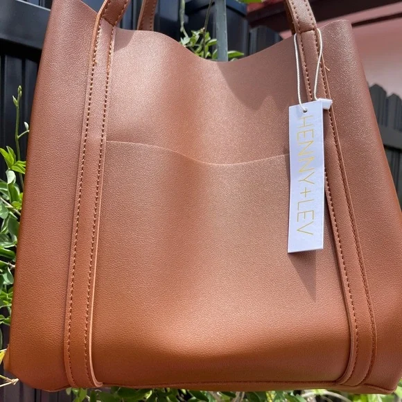 Henny+Lev Danielle Tote Bag “Cognac” - Picture 8 of 15